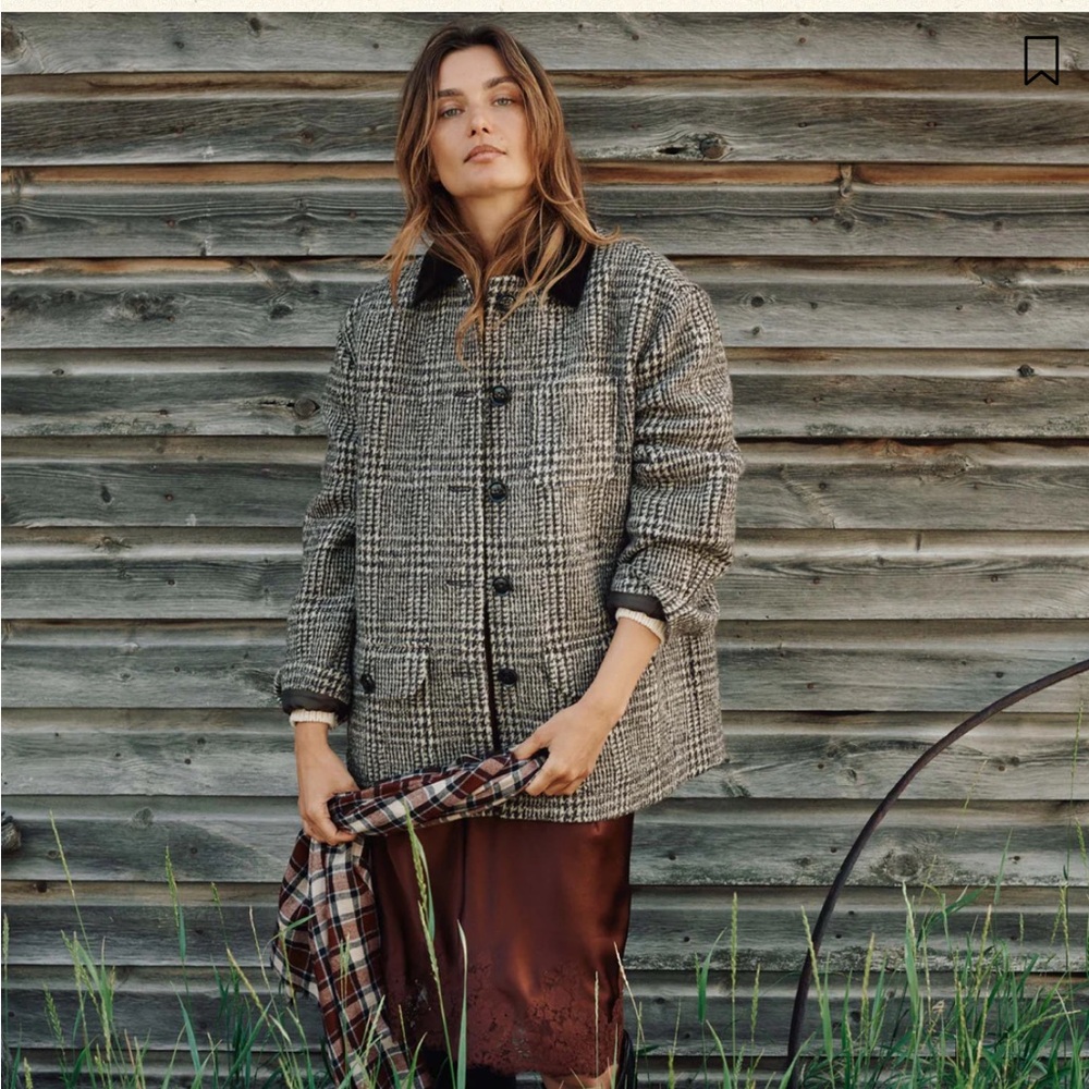 Doen Langston Jacket in LASCELLE HOUNDSTOOTH CHECK